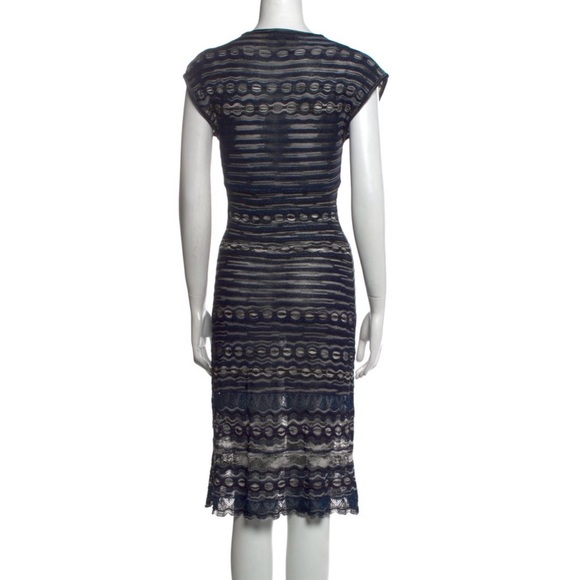 Gorgeous Missoni made in Italy V neck knit midi dress US Size 6 - Picture 3 of 10
